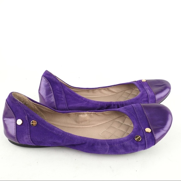 Vince Camuto Shoes - Vince Camuto Edin sz 9.5 purple suede ballet flats